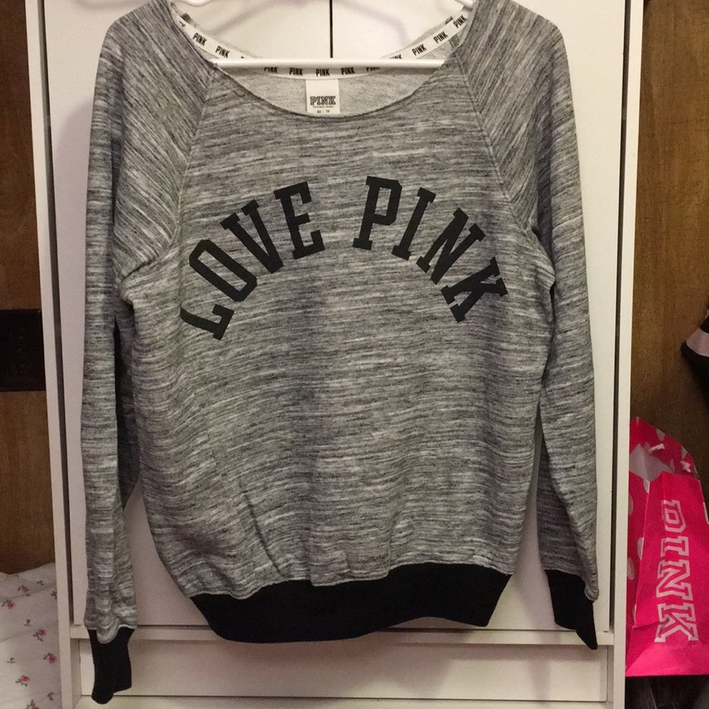 VS Pink Scoop Neck Sweater